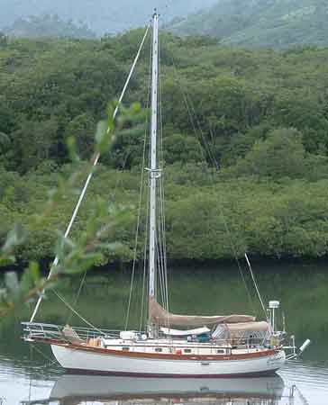 Anchored in Cano Escondido, Luperón