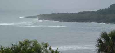 Entrance to Luperón Harbor -- not easy to find