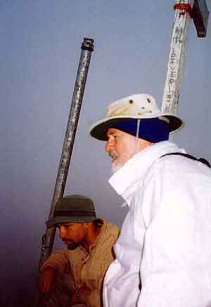 Bill and guide Luis at summit of Pico Duarte (10,000')