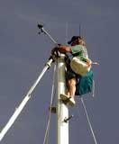 Up the mast for the umpteenth time