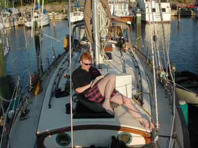 Visiting crew reading in Melbourne, FL. 2001