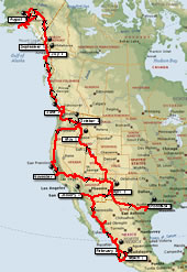 RV Route in 2007