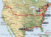 RV Route in 2007